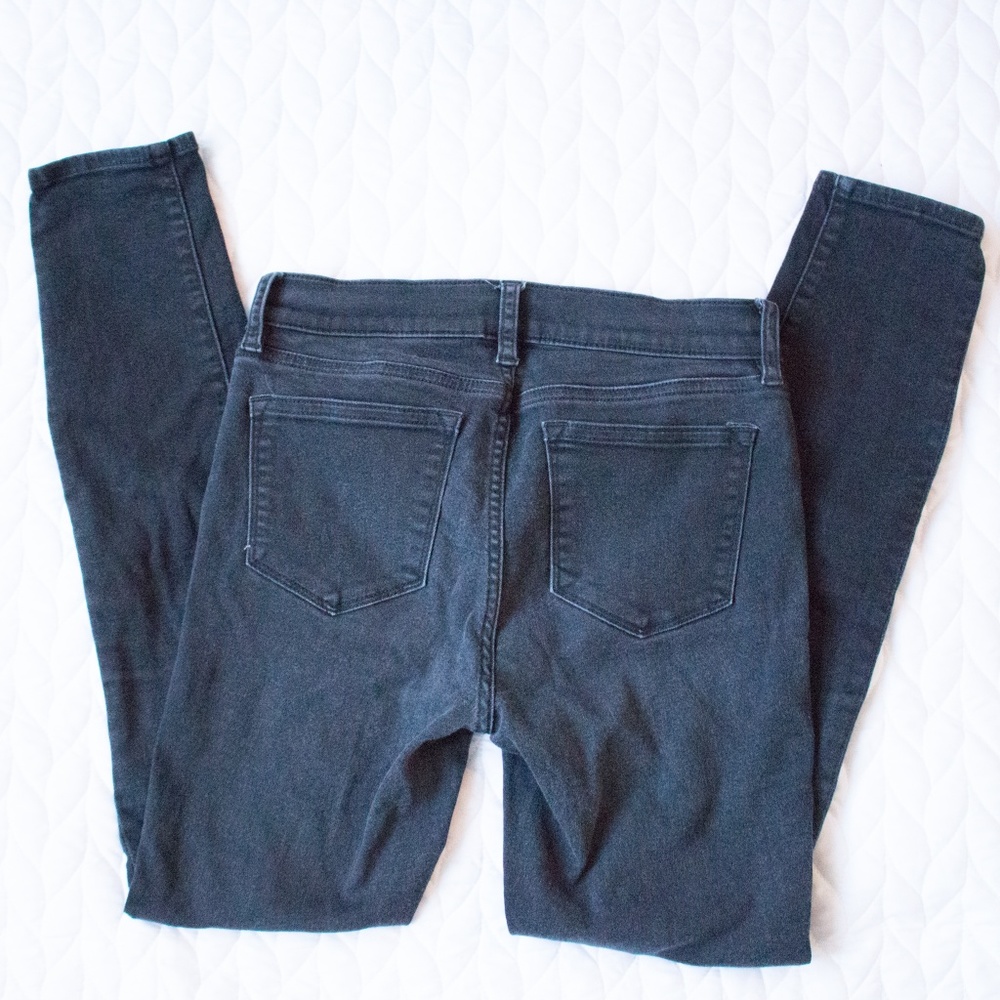 J. Crew | Stretch Black High Waisted Skinny Jeans - Picture 4 of 4